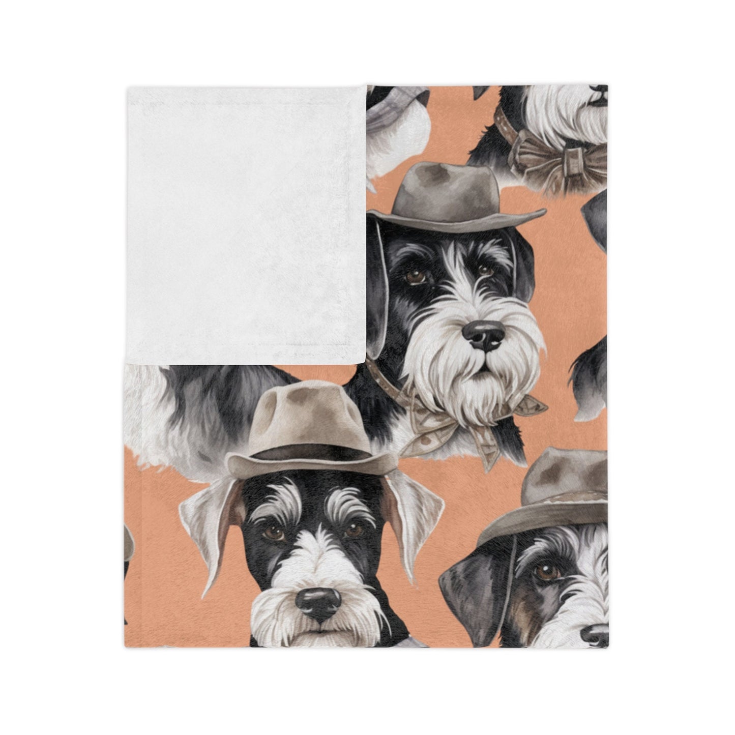 Schnauzer Blanket (Orange)