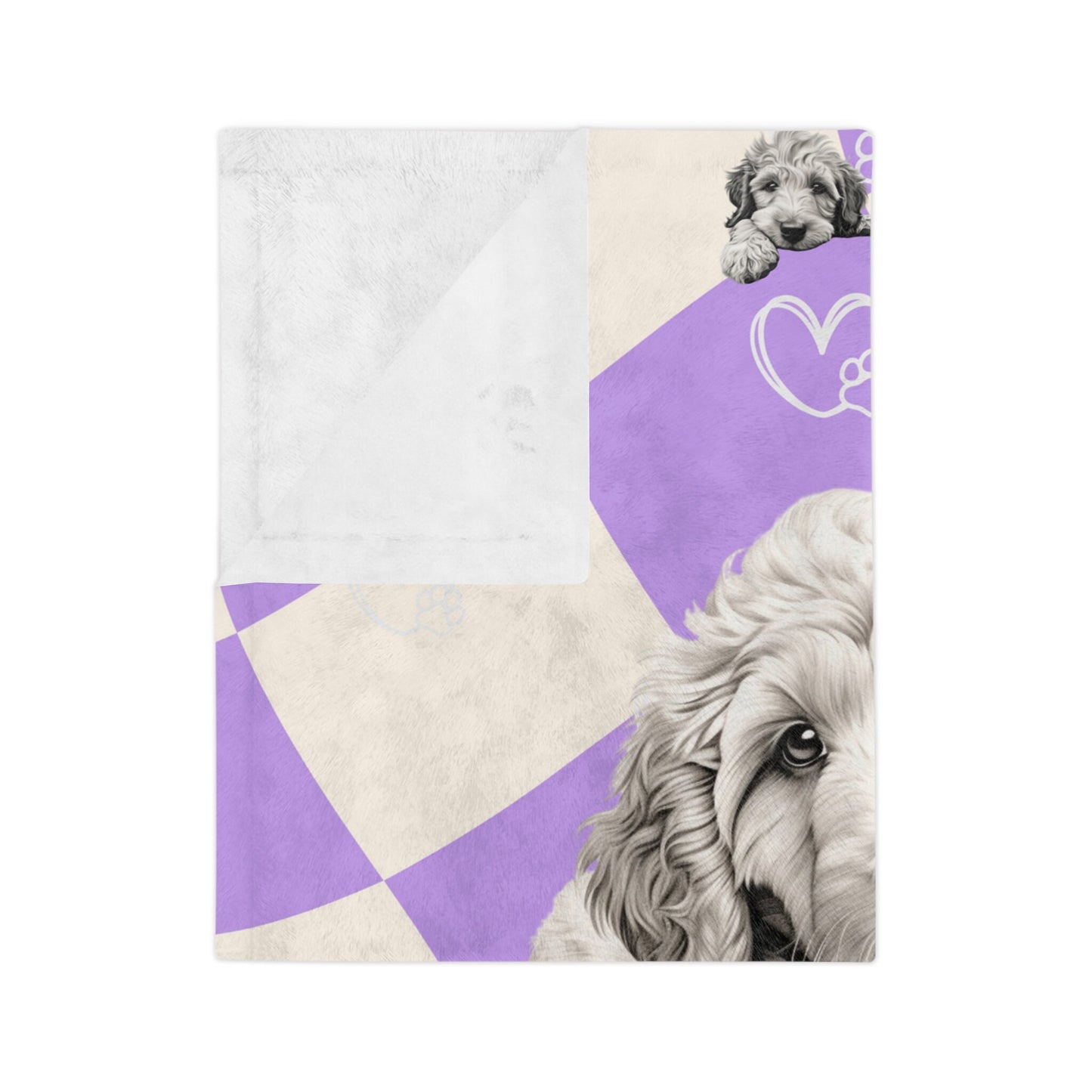 Goldendoodle Retro Blanket