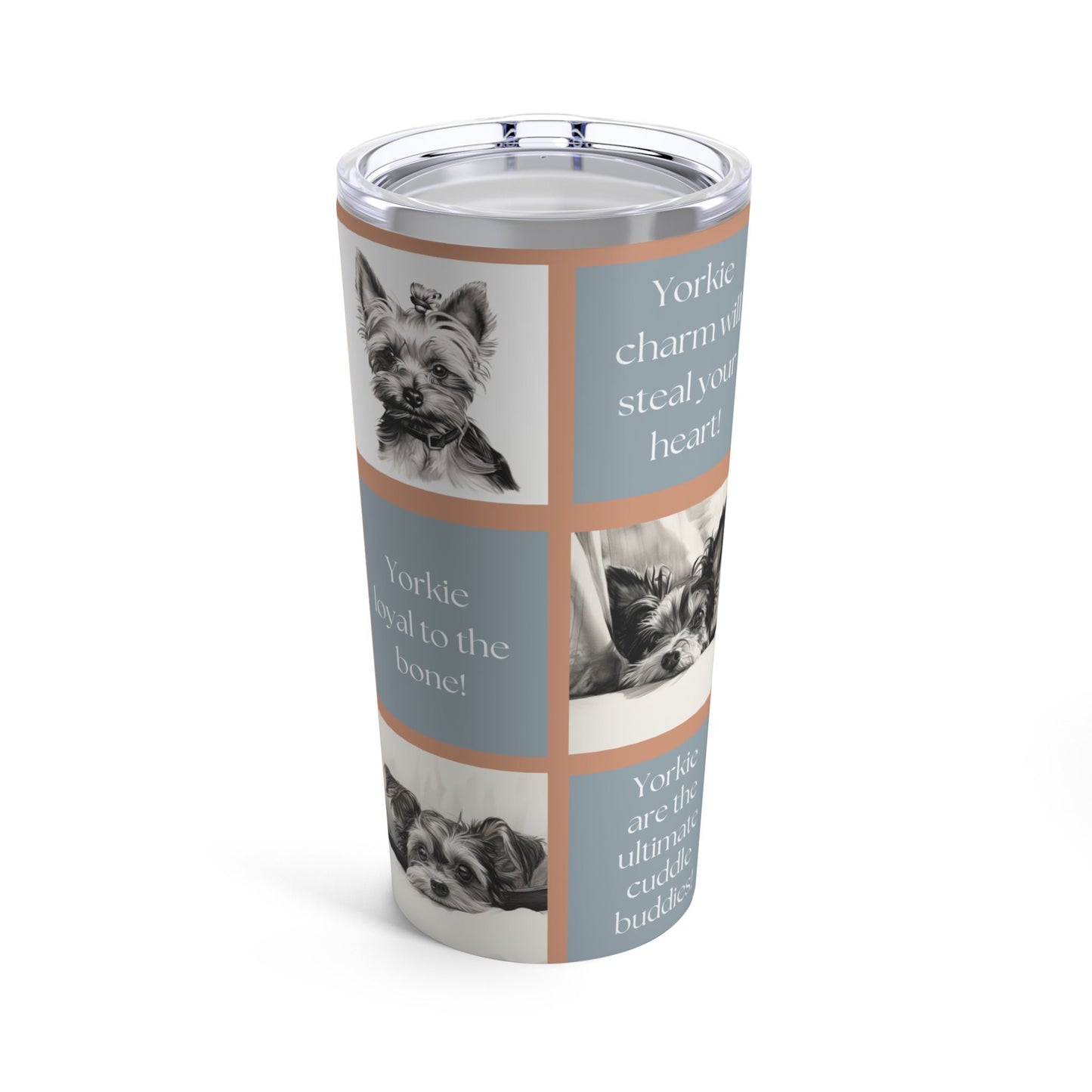 Yorkie Dog Travel Mug Tumbler