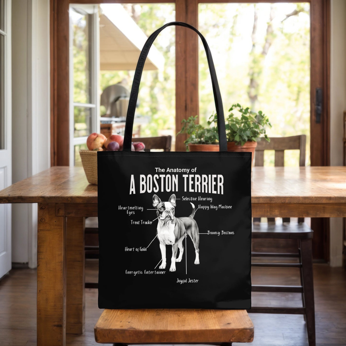 Boston Anatomy Tote Bag (Black)