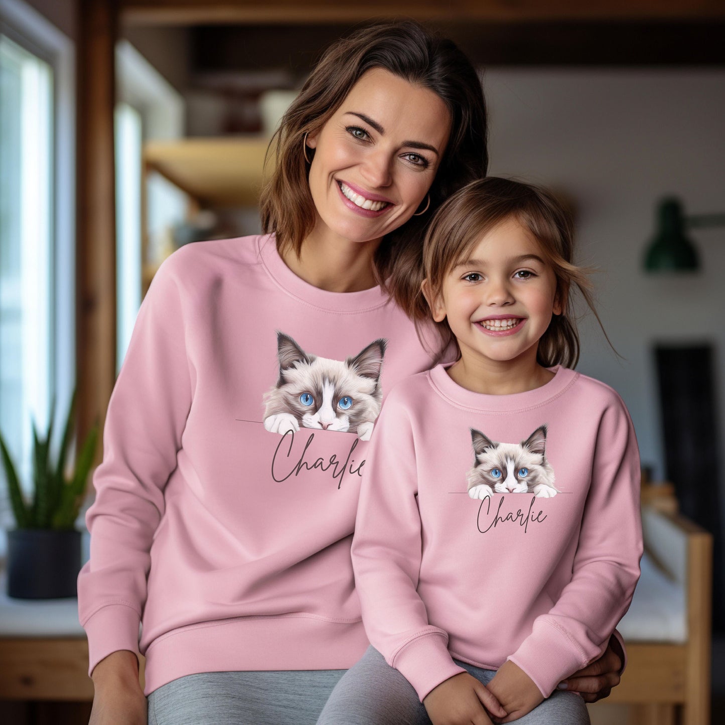 Personalized Ragdoll Cat Mom Sweatshirt