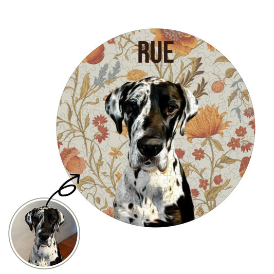 Personalised Pet Portrait  Wooden Jigsaw Puzzle