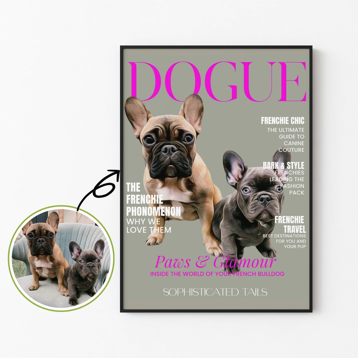 Magazine Cover Pet Portrait