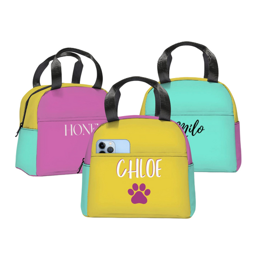 Personalised Retro Doggie Day Care Bag